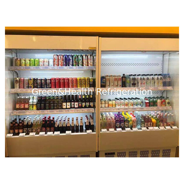 Small Supermarkets/Shops Store Fruits/Vegetables In Open Refrigerators Mini Cooler