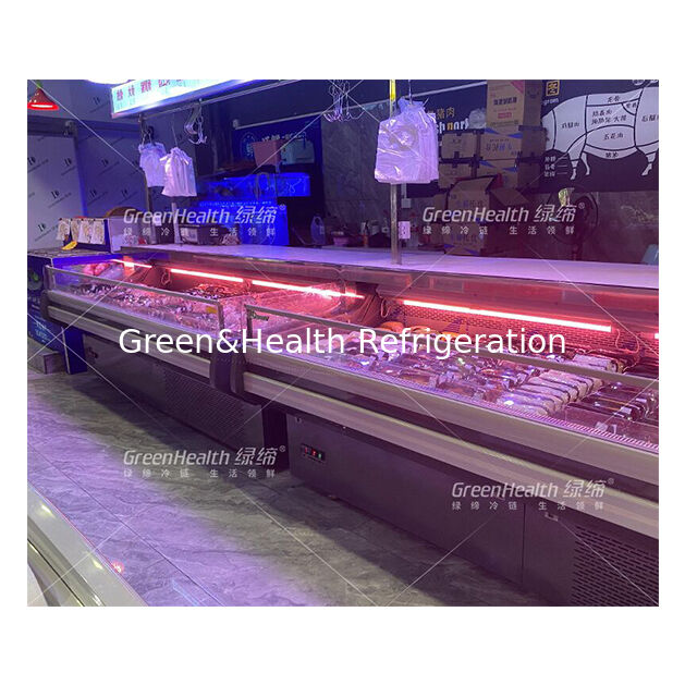 Built In Imported Compressor Factory Direct Sales Semi Open Fresh Meat Refrigerated Freezer