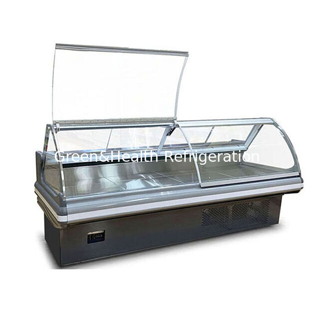 Bottom Mounted Imported Compressor Flip Cover Cooked Food Refrigerated Storage Display Freezer
