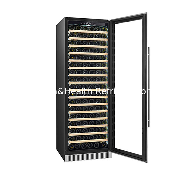 ETL Certificate 185 Bottle Single Temperature Zone Fashionable High-End Red Wine Refrigerated Display Freezer