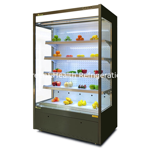 Open Style Display Refrigerator with 2~8°C Temperature Range LED Light and Remote System for Supermarkets