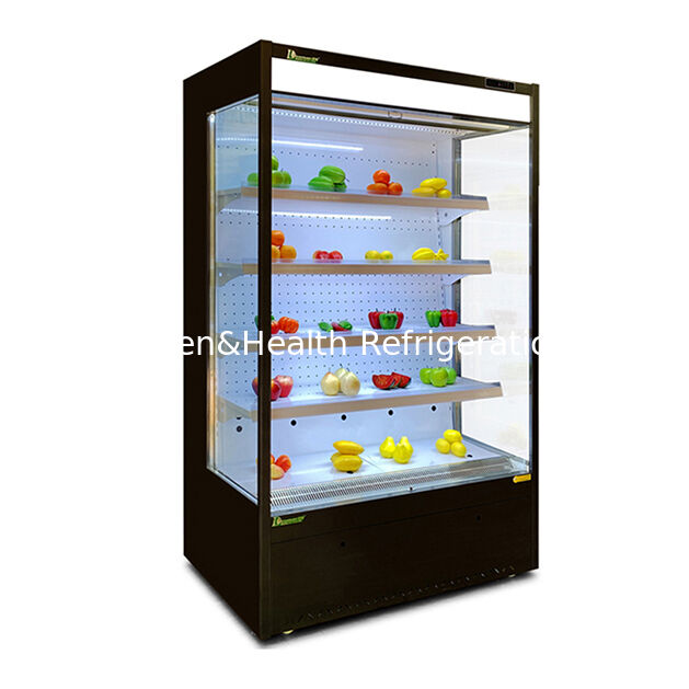 Open Style Display Refrigerator with 2~8°C Temperature Range LED Light and Remote System for Supermarkets