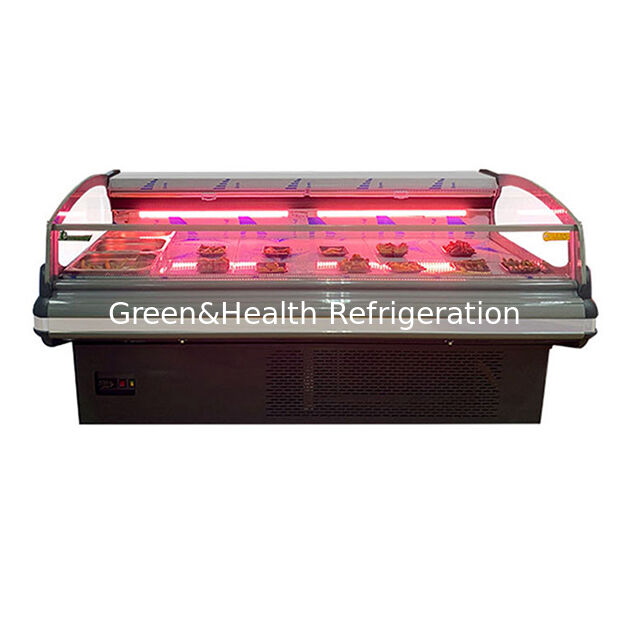 European Style Fashionable High-End External Unit Fresh Meat Storage Display Refrigerated Freezer