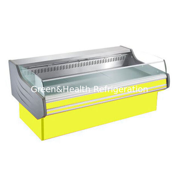 Stainless Steel Meat Display Freezer with Automatic Defrost and LED Light for Fresh Meat Showcase