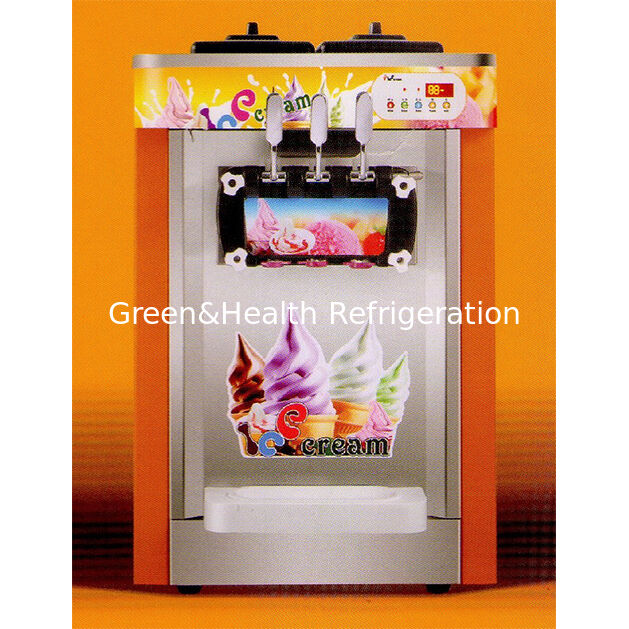Stainless Steel 3 Flavor Ice Cream Making Machine with 22L Capacity for Commercial Use