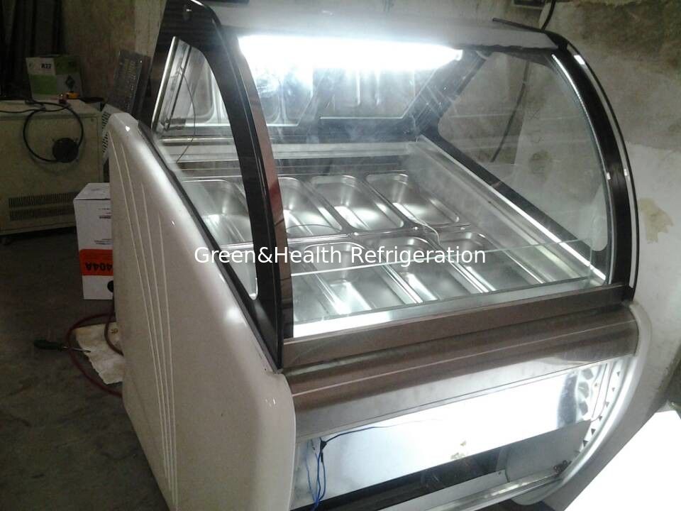 Portable Popsicles Ice Cream Display Case With Optional Trays / Ice Cream Display Unit
