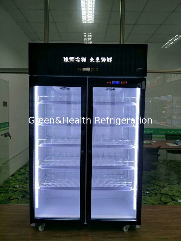 Automatic Defrost Commercial Glass Door Beverage Cooler For Supermarket With Heater
