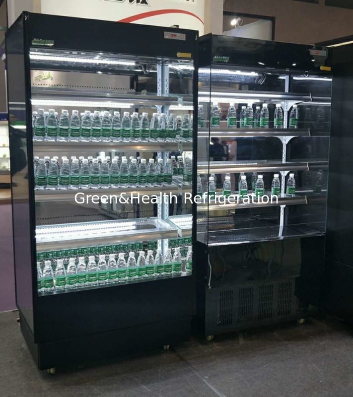 Adjustable Shelf Shop Multideck Open Chiller With DANFOSS R404a / R134 Compressor