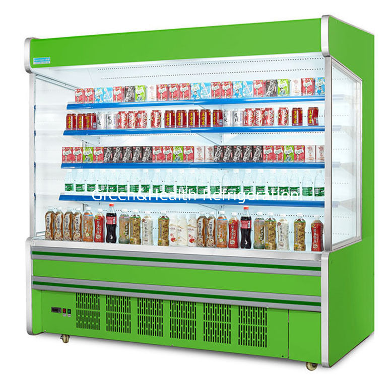 Commercial Self Service Multideck Open Chiller With 4 Layer Decks R404a Refrigerant