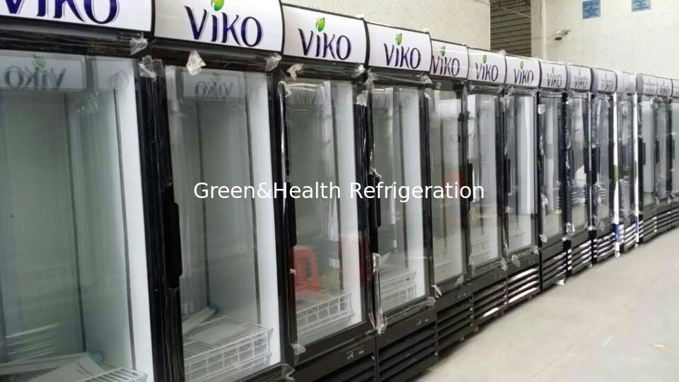 Upright Commercial Cold Drink Beverage Cooler For Retail Store With Glass Door