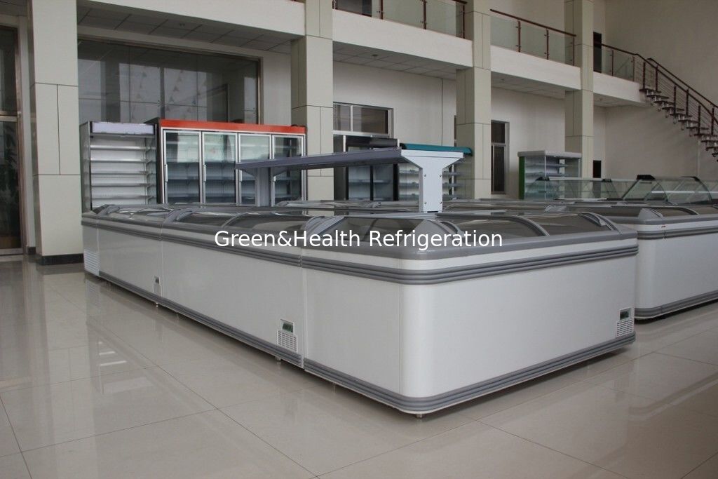 -18 ~ -22℃ Supermarket Chest Deep Freezer With Glass Sliding Door For Meat
