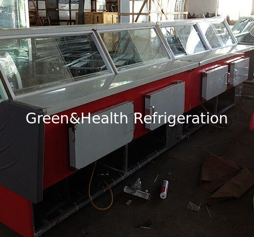 Food Warmer Deli Display Refrigerator With Glass Door For Hypermarket