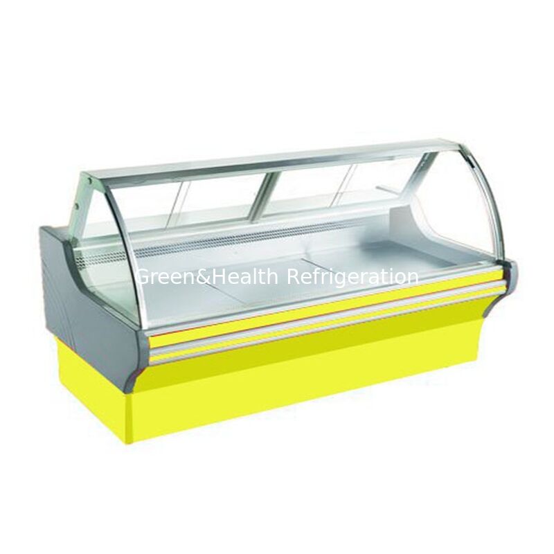 Commercial Horizontal Flip Top Cooked Food Display Refrigerator with LED Light and Ventilator Cooling in Stainless Steel Construction