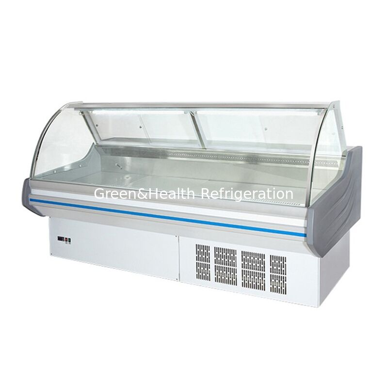 Commercial Horizontal Flip Top Cooked Food Display Refrigerator with LED Light and Ventilator Cooling in Stainless Steel Construction