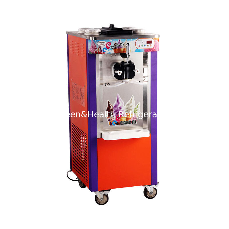 22L Capacity 3 Flavor Stainless Steel Commercial Soft Serve Ice Cream Maker Machine