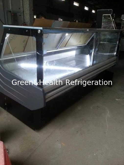 Food Warmer Deli Display Refrigerator With Glass Door For Hypermarket