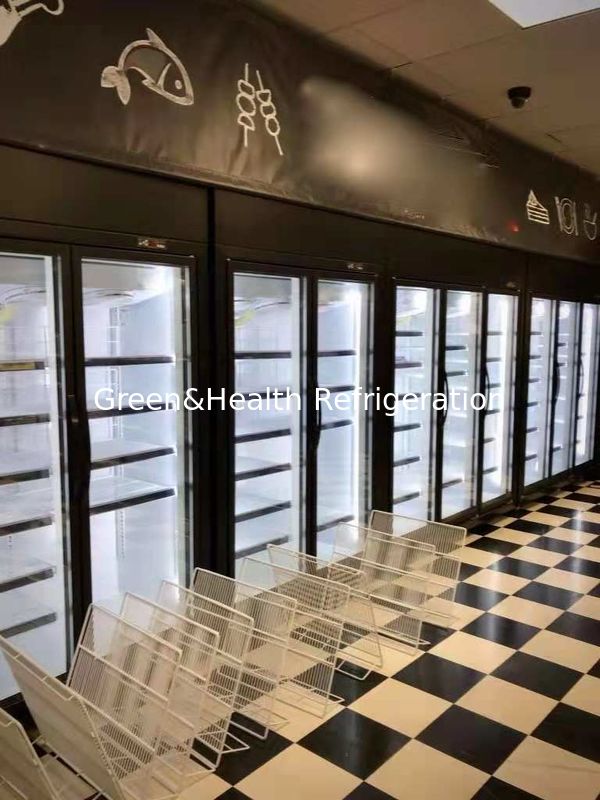 Anti - Mist Glass 1 Door Upright Commercial Display Freezer For Ice Cream