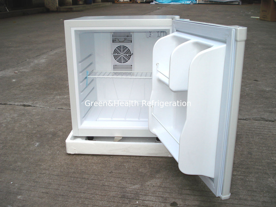 Black Or White Hotel Mini Bars With Table Top Glass Door / Adjustable Shelves