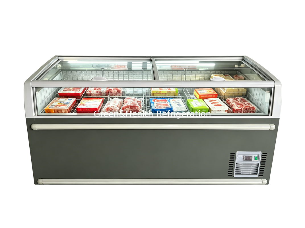 Supermarket Island Freezer designed to optimize supermarket frozen food storage with easy access and energy efficiency