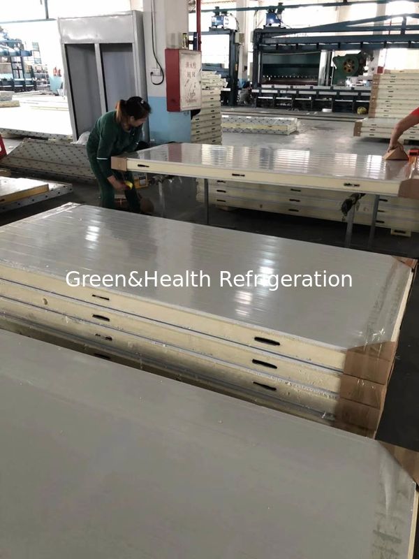 Hinge Or Sliding Door PU Sandwich Panel For Cold Room With -45~20℃ 42kg/㎡
