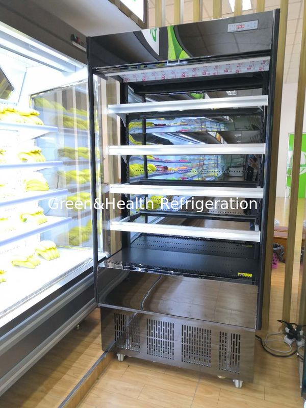 Commercial Multideck Mini Open Chiller With Corpeland Or Pansonic Compressor