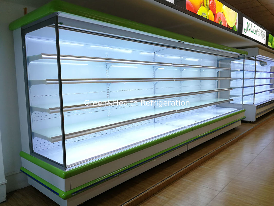 Open Type Display Vegetable Refrigerator For Supermarket Multideck Chiller