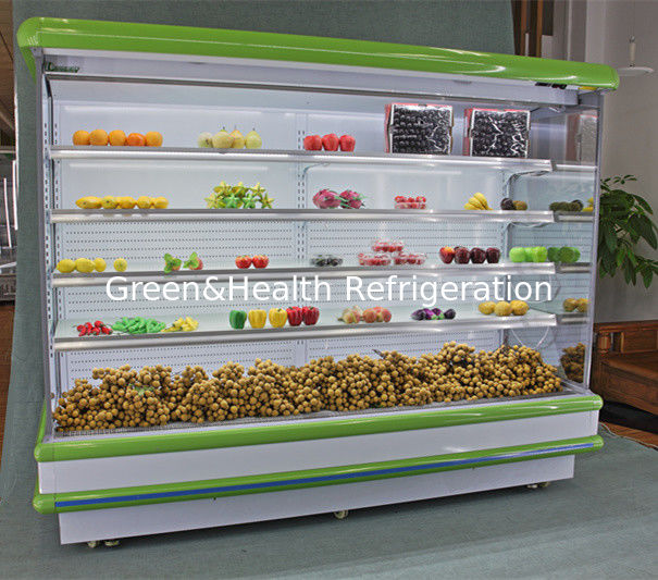 Copeland Compressor Multideck Display Fridge / Fruit Vegetable Display Showcase