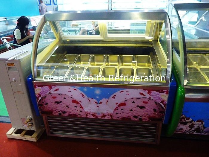 Portable Popsicles Ice Cream Display Case With Optional Trays / Ice Cream Display Unit