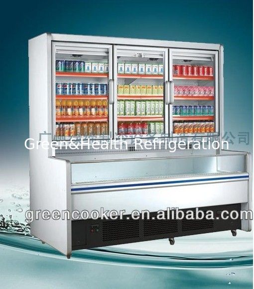 Supermarket Display Freezer Combined Freezer Refrigerator Display