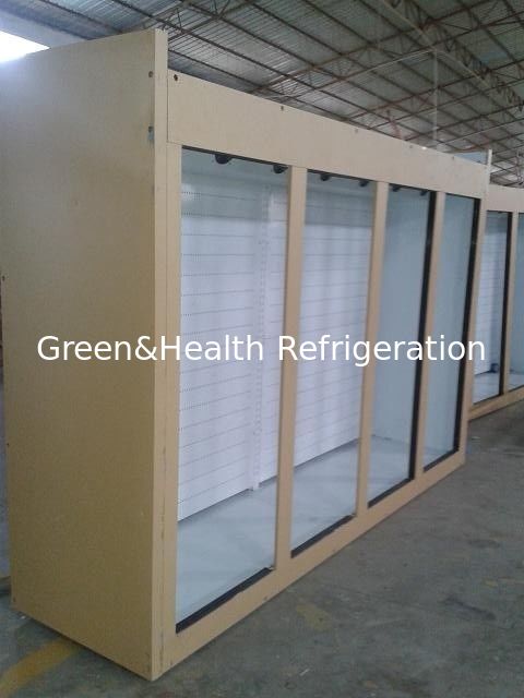 Adjustable Shelves True Glass Door Freezer Electrical For Market / Home