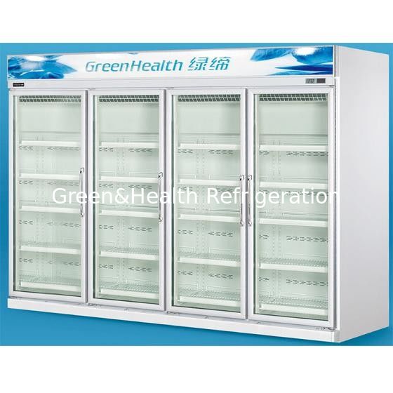 Grocery 0 - 10°C Glass Door Freezers Frost Free With Copeland Compressor
