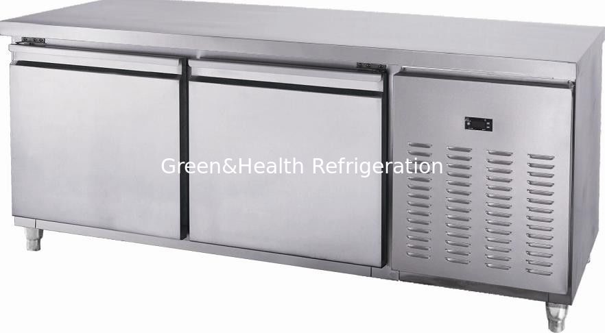 Salad Pizza Prep Under Counter Refrigerator For Restaurant With 2 Doors
