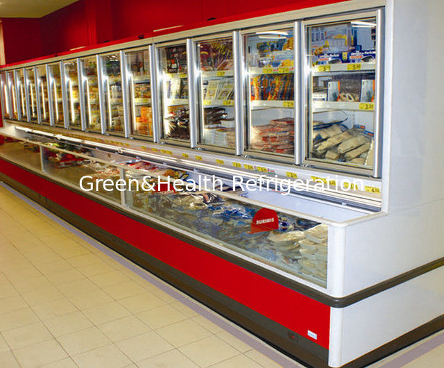 Combination Freezer With Glass Door , 1600w Commercial Display Energy