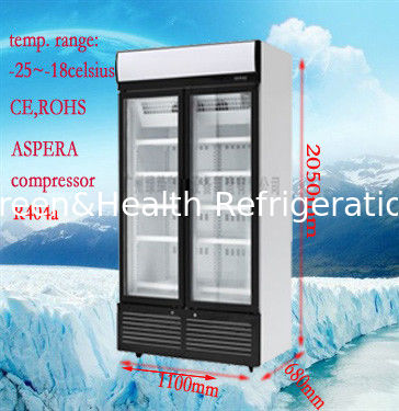 Customize Commercial Display Freezer For Restaurant / Supermarket