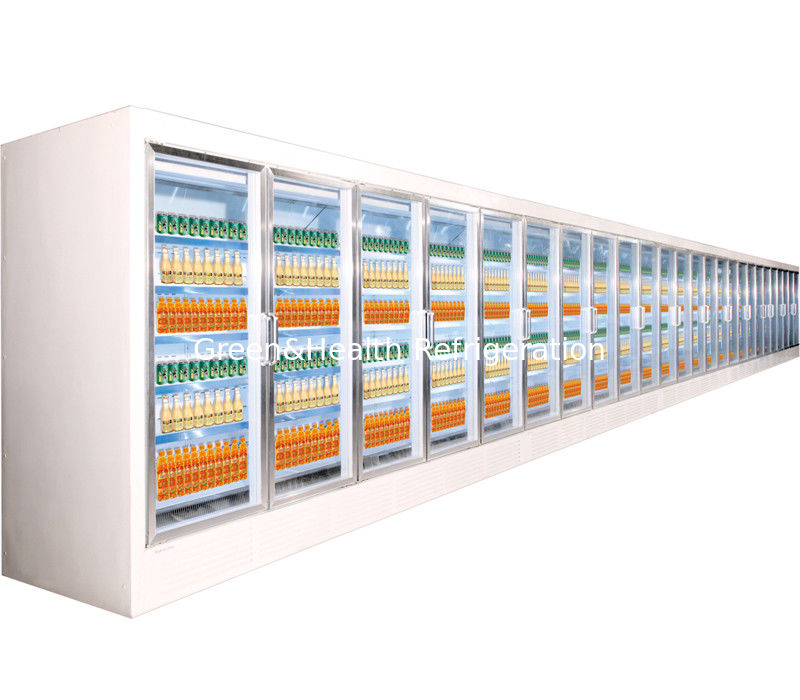 High Effiency Supermarket Projects Providing Glass Door / Deli Freezer