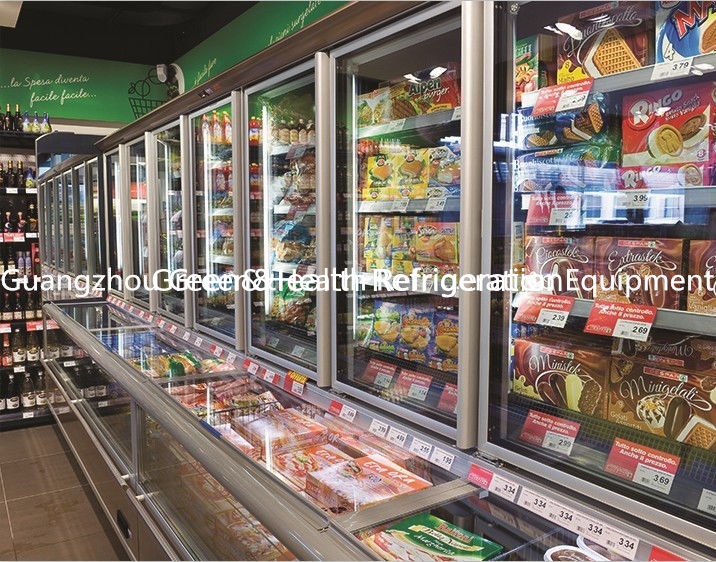 Supermarket Display Freezer Combined Freezer Refrigerator Display
