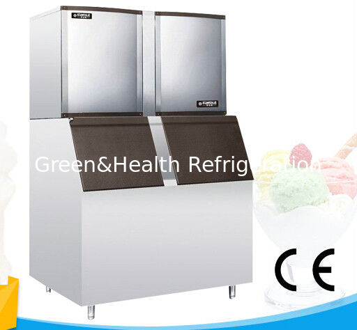 Stainless Steel Automatic Ice Maker / Low Power Consumption Ice Cube Machine