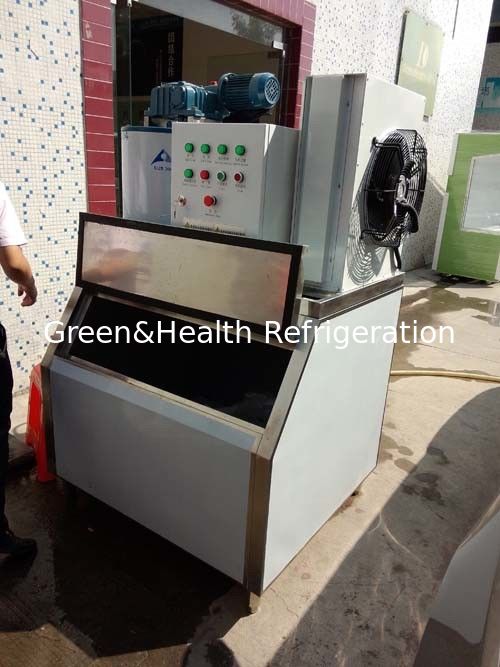 PLC Program Flake Ice Maker Making Machine With 1 Ton / Day For Fish