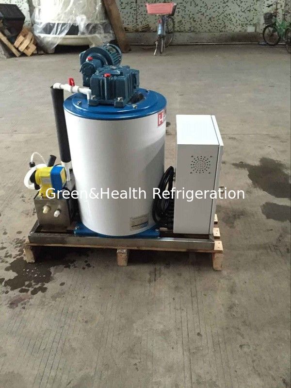 PLC Program Flake Ice Maker Making Machine With 1 Ton / Day For Fish