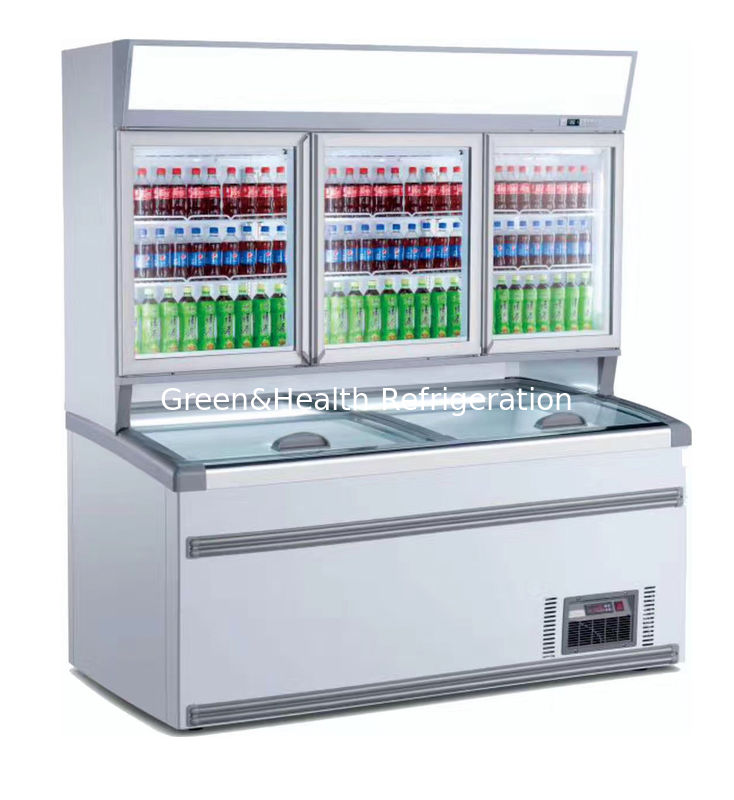 2.5m Upright Combination Freezer And Chiller With Large Space For Supermarket