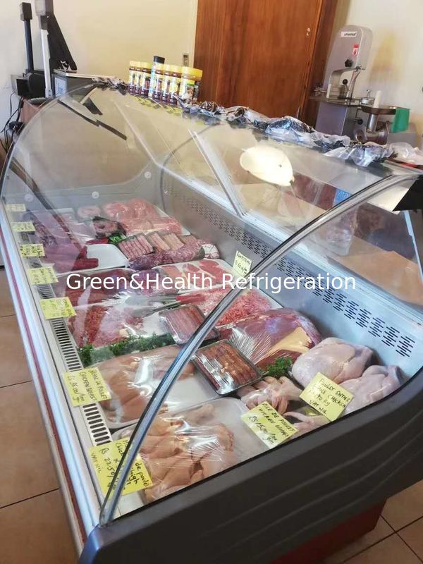 2 ~8 ℃ Fresh Meat Deli Display Fridge Dynamic Cooling Customized Color