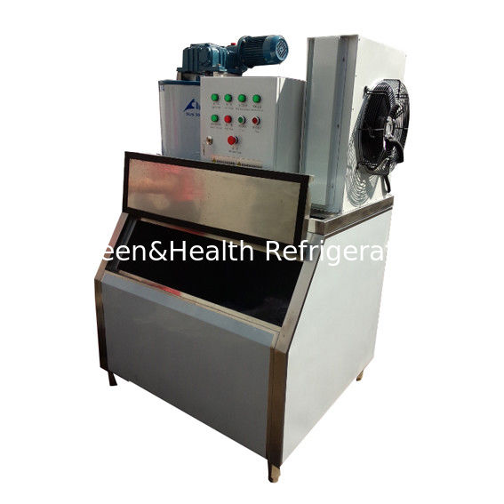 500 Kgs Fan Cooling Seafood Dry Flake Ice Maker Machine With Hanbell Compressor
