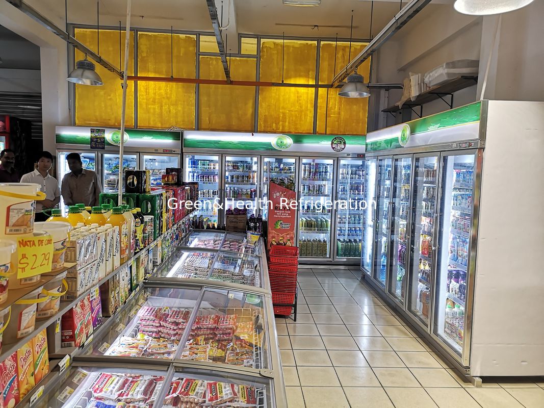 Shop Upright Beverage Display Cooler Automatic Defrost Five Pcs Per Door