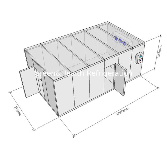 R404a Refrigerant Shop Cold Storage Freezer For Seafood 1 Year Warranty