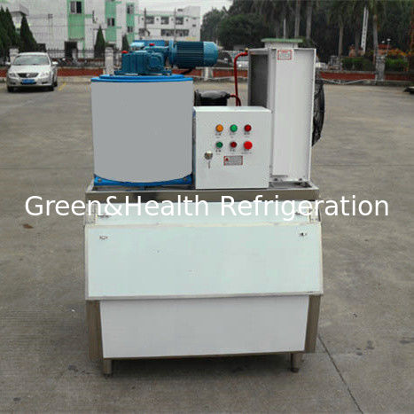 Commercial Seafood Display 1 Ton Flake Ice Maker For Fishery One Year Warranty