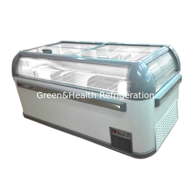 1000L Open Top Meat And Fish Deep Display Freezer For Supermarket