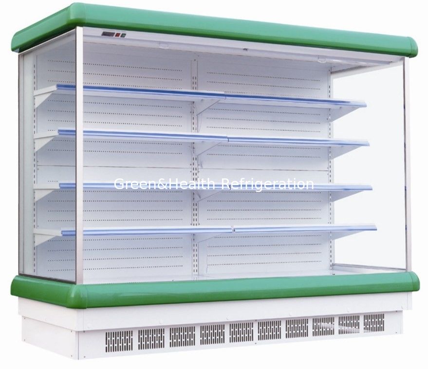 Fruit Vegetable Open Display Refrigerator With Air Curtain For Supermarket