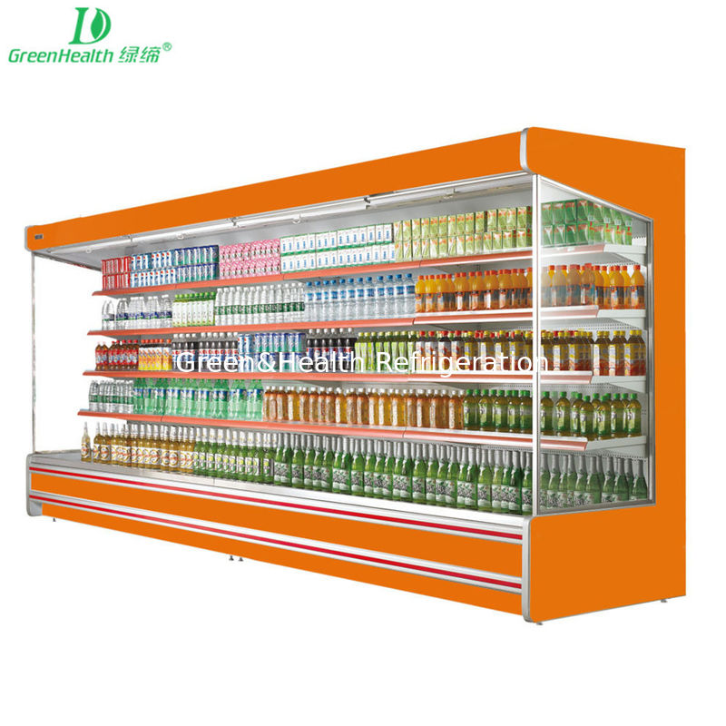 Fan Cooling Vegetable Fruit Multideck Open Chiller For Supermarket 220V 50HZ
