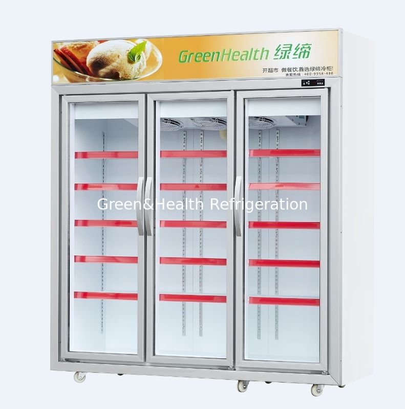 -18 ~ 22℃ Ice Cream Display Freezer With Glass Door For Supermarket