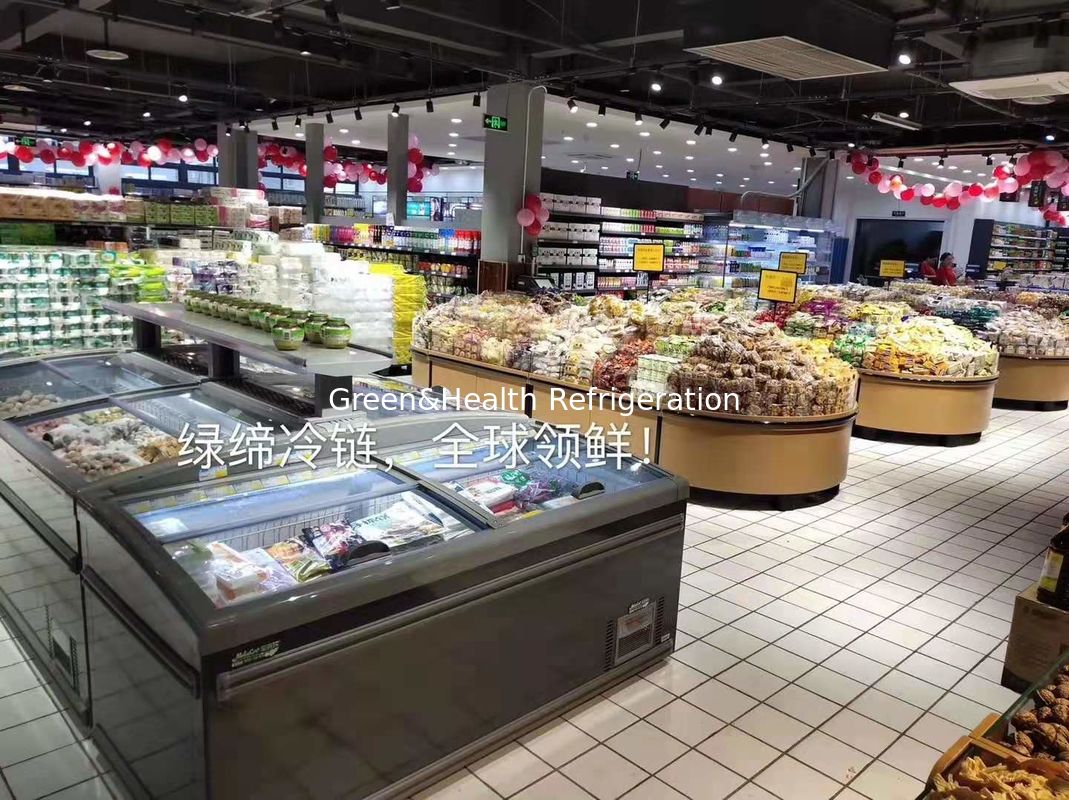 Restaurant Plug In Frost Free Deep Freezer /  Sliding Glass Door Chest Freezer  220V 50Hz